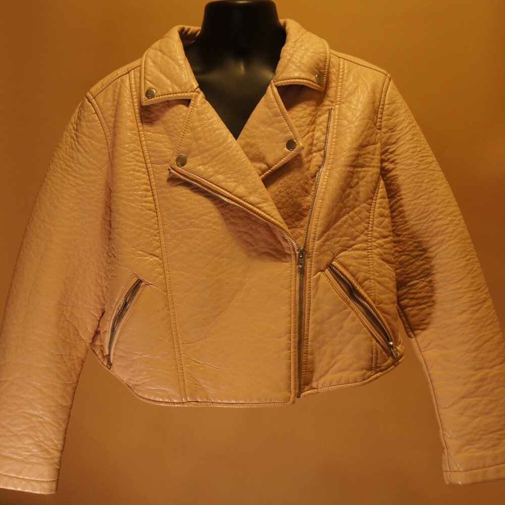Light Pink Biker Jacket